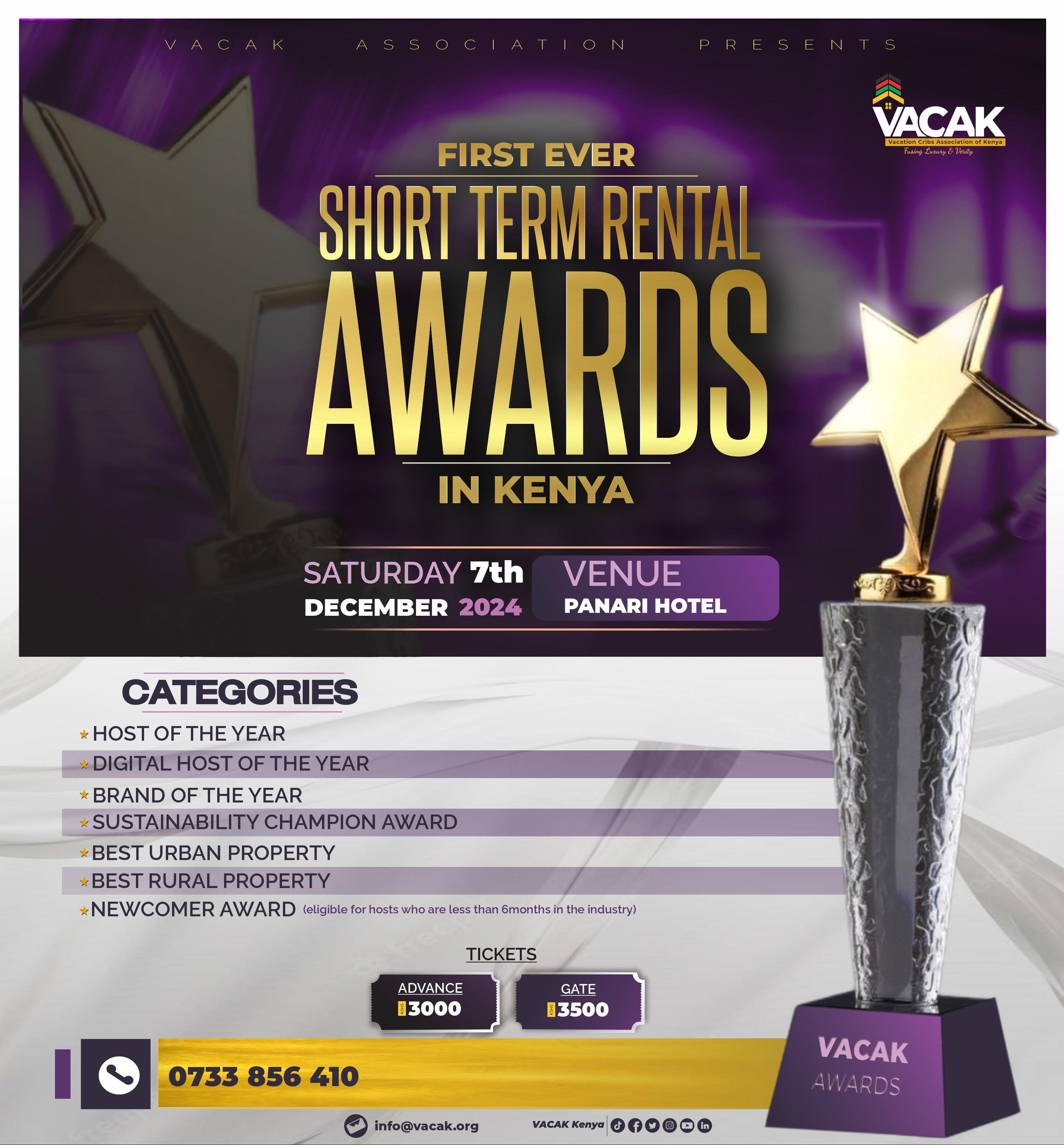 Short Term Rental Awards